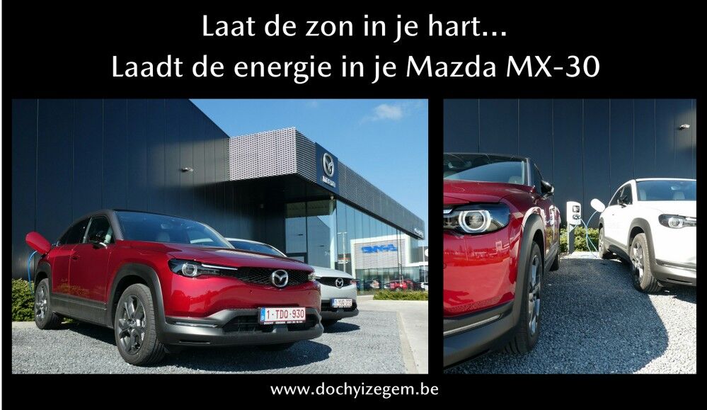 Gratis zonne-energie voor de Mazda MX-30 Laadt snel de Mazda MX-30 op met de opbrengst van de zonnepanelen