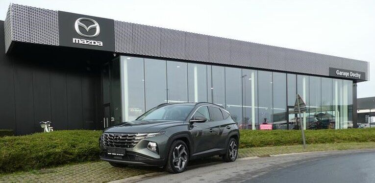 Hybride Hyundai Tucson tweedehands benzine kopen met garantie bij Garag Dochy Izegem