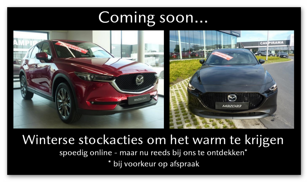 Stockactie Mazda bij Garage Dochy