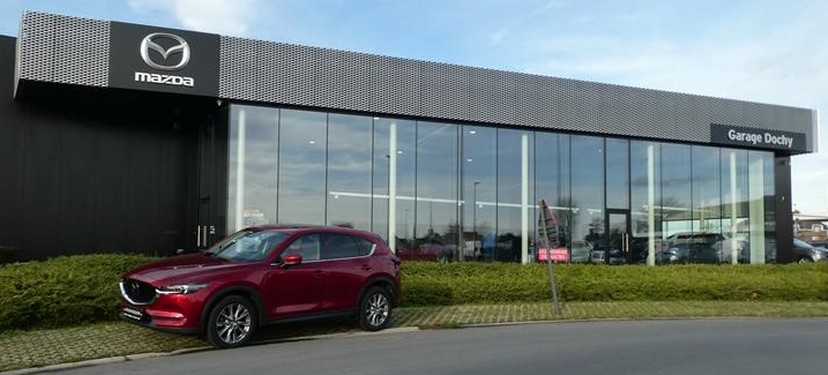 Mooie Mazda CX-5 tweedehands benzine Soul Red Crystal kopen bij Garage Dochy