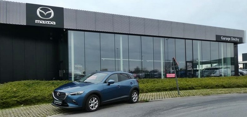 Mooie Mazda CX3 benzine Eternal Blue kopen met garantie bij Garage Dochy Izegme