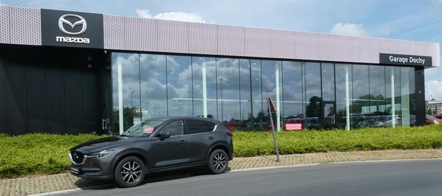 Tweedehands Mazda CX5 SUV Skycruise Machine Grey kopen met garantie bij Garage Dochy Izegem 