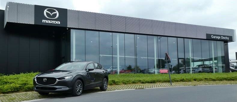 Stockwagen Mazda CX-30 Machine Grey met batjes actie kopen bij Garage Dochy Izegem